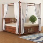 Chitra Solid Wood Sheesham Poster Bed