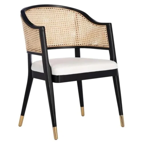 Ash Wood Rattan Chair